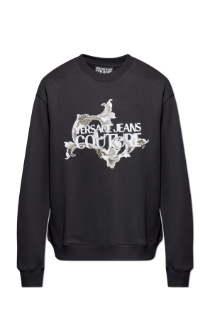 【VERSACE JEANS】COUTURE LOGO SWEATSHIRT 関税・送料込 90_E75GAIT01-